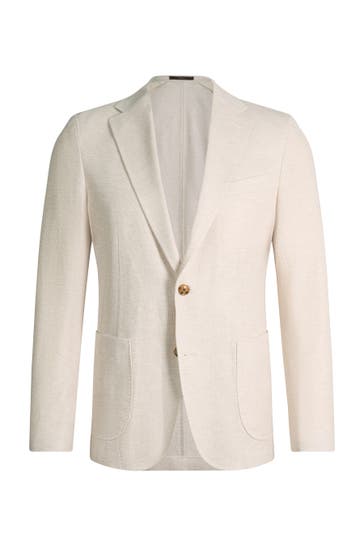 WINDSOR. Business-Sakko Giro ecru Regular Fit