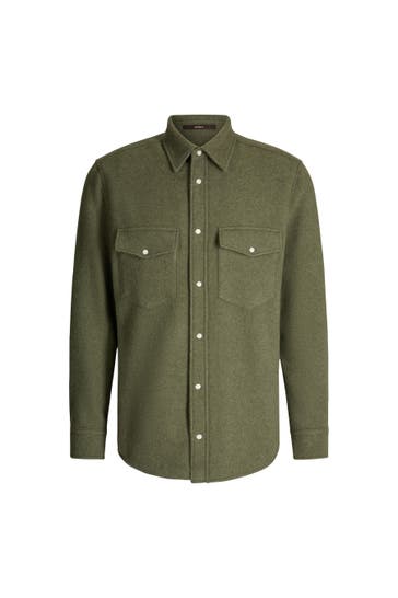 WINDSOR. Pullover Ozzano oliv Regular Fit