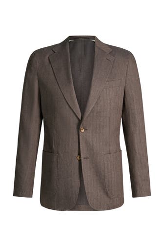 WINDSOR. Business-Sakko Giro braun Regular Fit