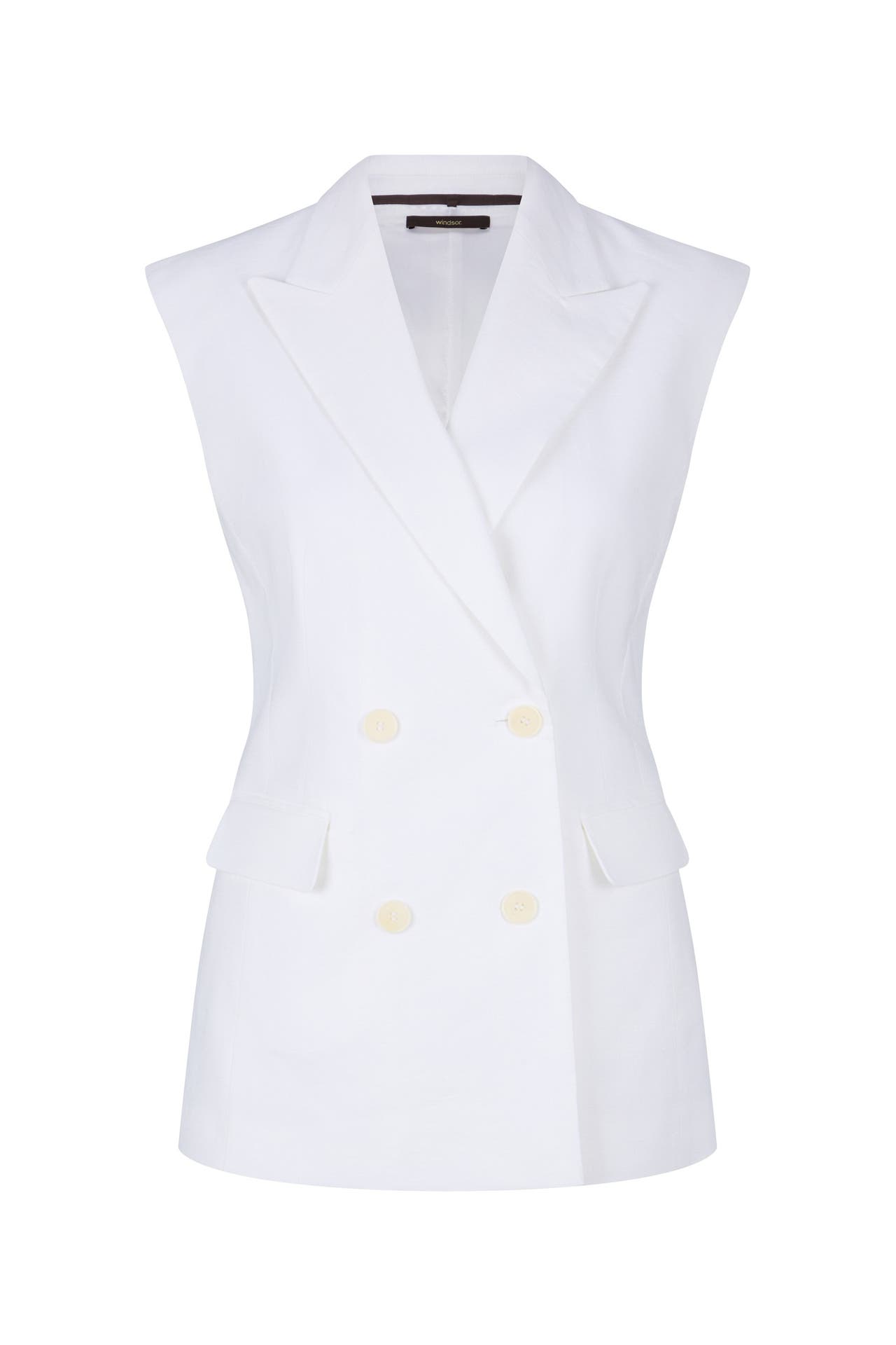 WINDSOR. Weste Blazer-Weste weiß, Bild 1