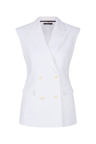 WINDSOR. Weste Blazer-Weste weiß