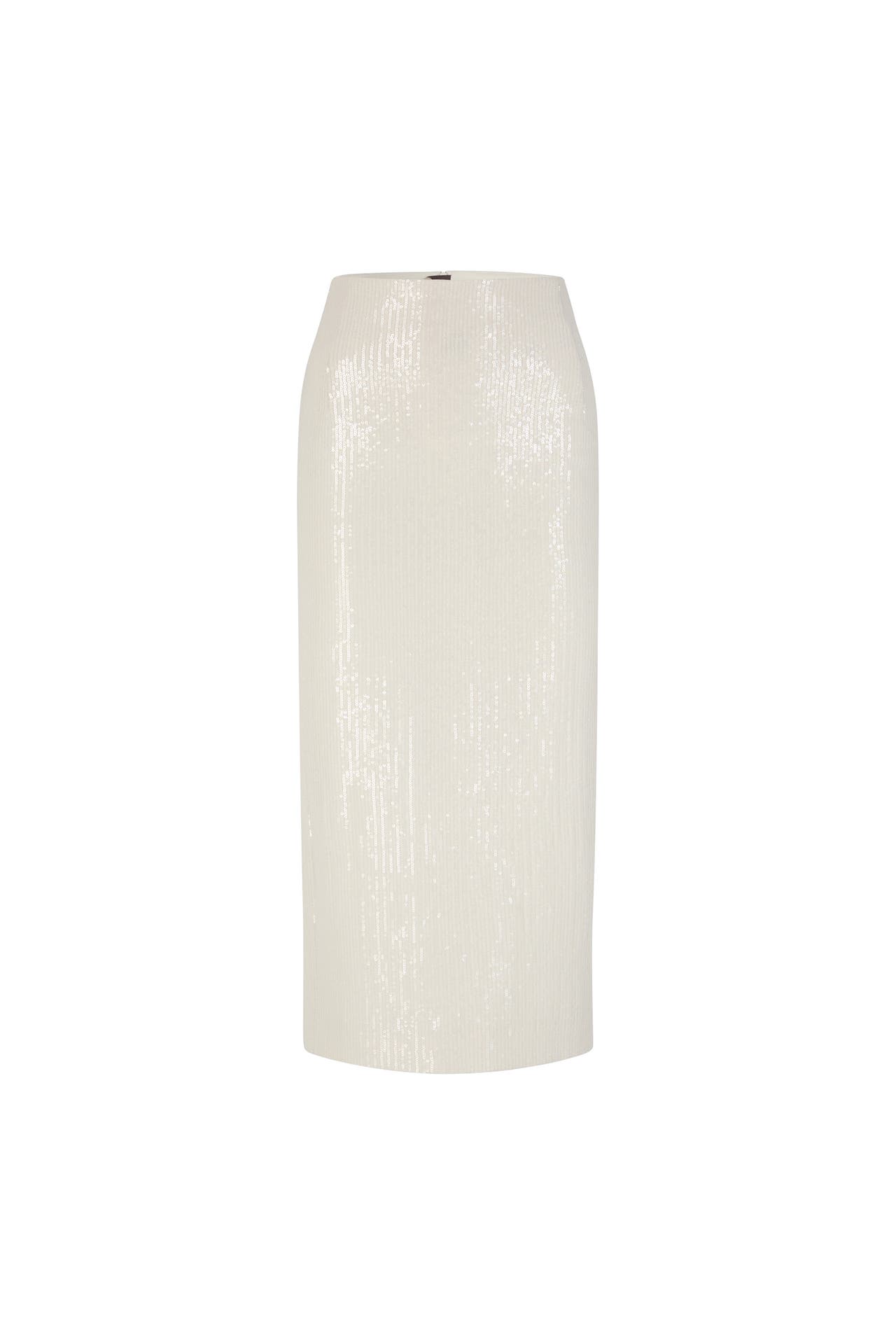 WINDSOR. Maxirock Pailletten-Chiffon-Bleistift-Rock in Midi-Länge in Ecru ecru, Bild 1