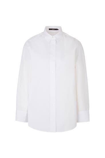 WINDSOR. - Business-Bluse Popeline-Baumwoll-Hemdbluse in Weiß weiß