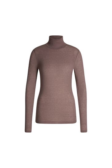 WINDSOR. T-Shirt Langarmshirt braun