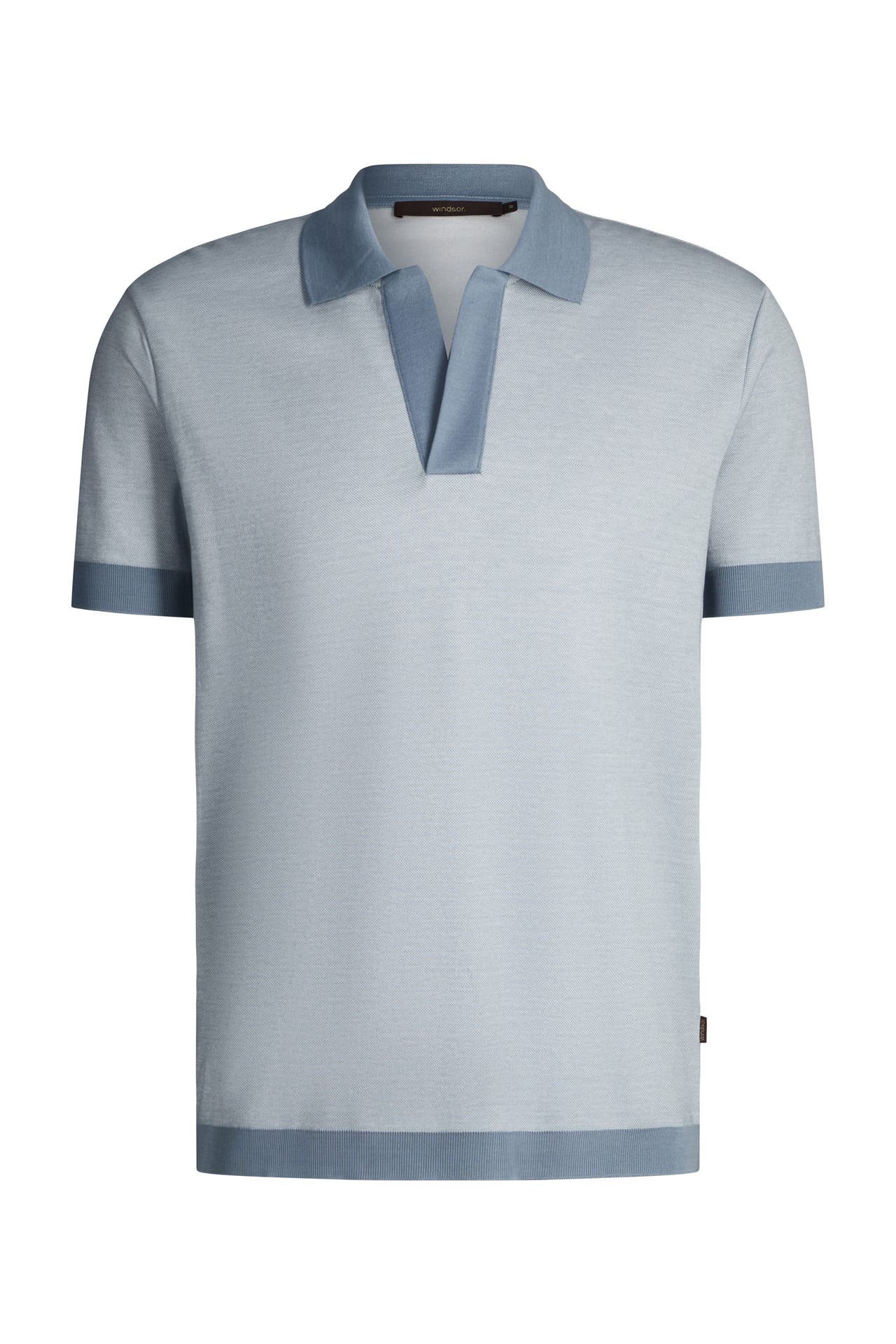 WINDSOR. Polo-Shirt Florito hellblau meliert, Bild 1