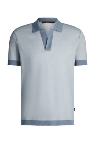 WINDSOR. Polo-Shirt Florito hellblau meliert