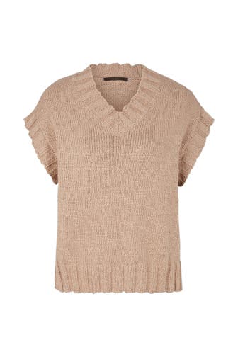 WINDSOR. T-Shirt Baumwollmix-Strick-Shirt in Beige beige