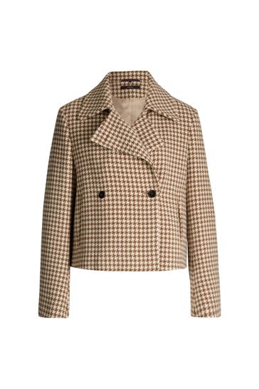 WINDSOR. Übergangsjacke Kurzjacke braun-ecru