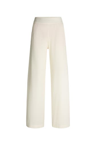 WINDSOR. Stoffhose Marlenehose ecru Loose Fit