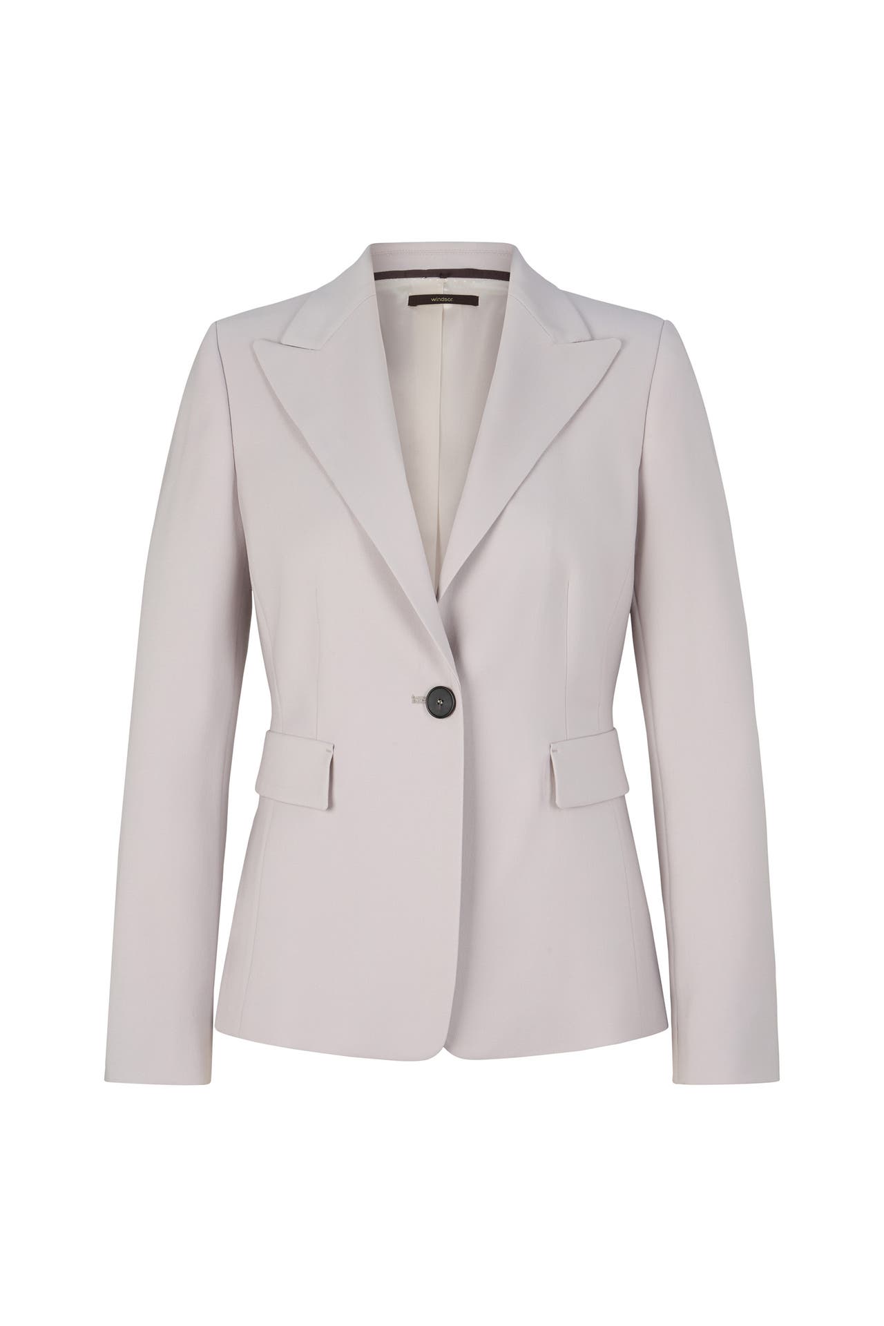 WINDSOR. Blazer Schurwoll-Blazer steingrau, Bild 1