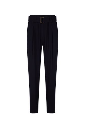 WINDSOR. Stoffhose Bundfaltenhose navy Boyfriend