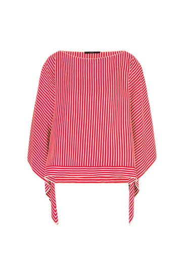 WINDSOR. Casual-Bluse Bluse rot-ecru gestreift