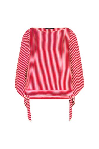 WINDSOR. Casual-Bluse Bluse rot-ecru gestreift