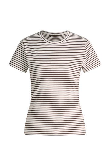 WINDSOR. T-Shirt T-Shirt dunkelbraun-ecru gestreift