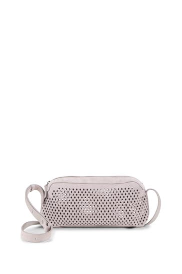 WINDSOR. Schultertasche Crossboby Bag steingrau