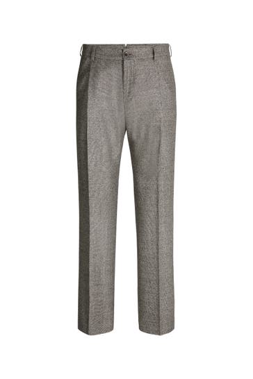 WINDSOR. Business-Hose Francos grau-braun strukturiert Slim