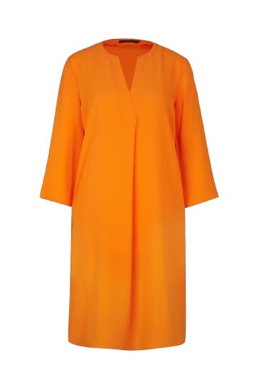 WINDSOR. Casual-Kleid Crêpe-Kleid in A-Linie in Kupfer orange