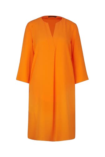 WINDSOR. Casual-Kleid Crêpe-Kleid in A-Linie in Kupfer orange