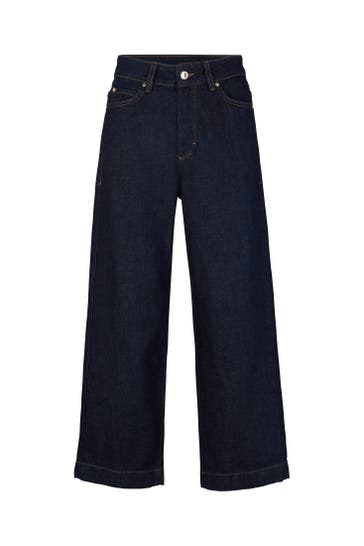 WINDSOR. Jeans Jeans-Culotte in Dark Blue washed Dark Blue washed Wide/ Loose Fit