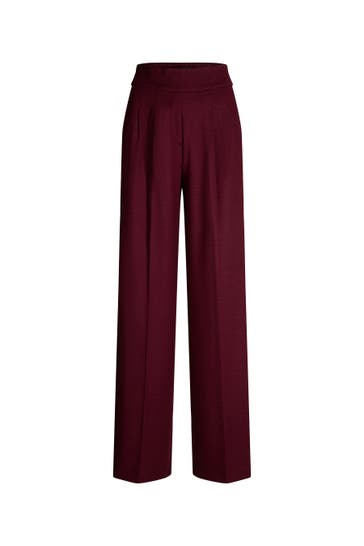WINDSOR. Stoffhose Palazzo-Hose bordeaux Culotte