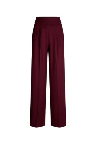 WINDSOR. Stoffhose Palazzo-Hose bordeaux Culotte
