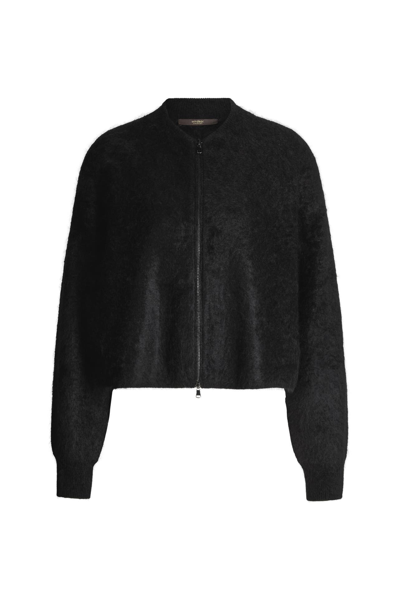 WINDSOR. Strickjacke Blouson schwarz, Bild 1
