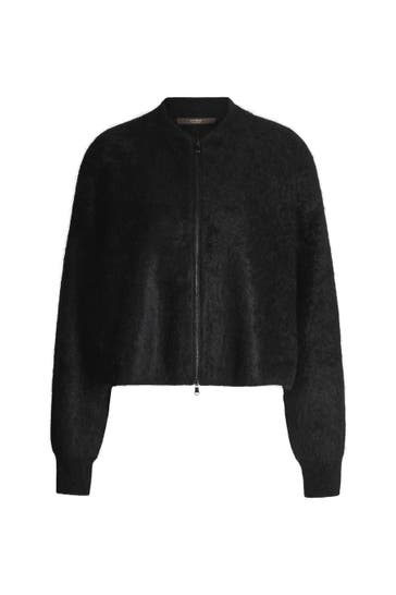 WINDSOR. Strickjacke Blouson schwarz