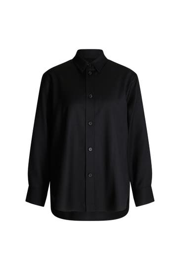 WINDSOR. Business-Bluse Hemdbluse schwarz