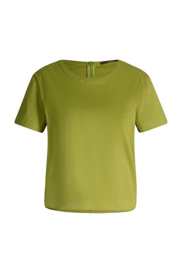 WINDSOR. Casual-Bluse Kurzarm-Bluse grün