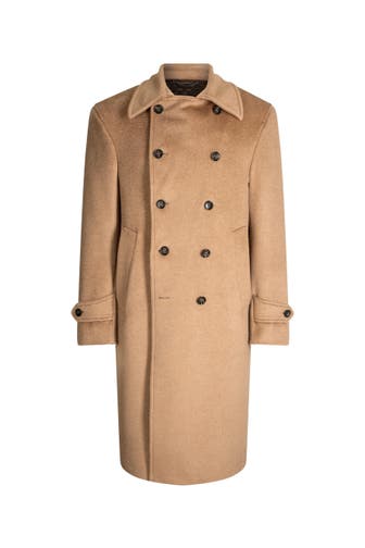 WINDSOR. Wollmantel Magenta camel