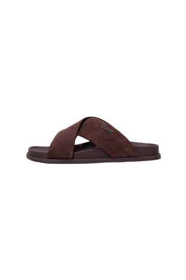 JOOP! Sandale velluto achill fc darkbrown