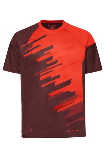 VAUDE T-Shirt Men's Moab T-Shirt VI glowing red/black