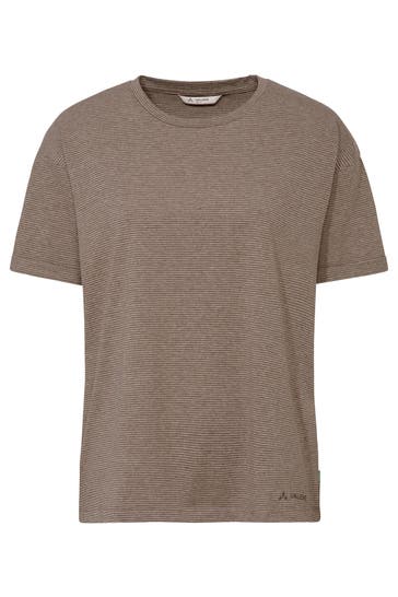 VAUDE T-Shirt Women's Mineo Striped T-Shirt tobacco
