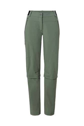 VAUDE Outdoorhose Women's Farley Stretch Capri T-Zip Pants III agave Straight