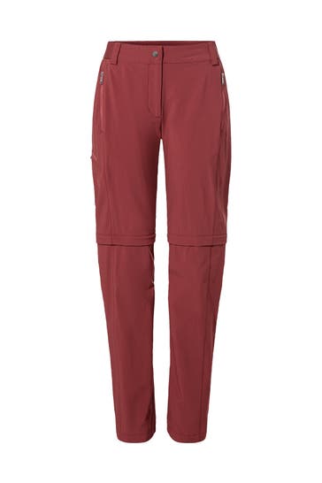 VAUDE Outdoorhose Women's Farley Stretch ZO T-Zip Pants II redeva Straight