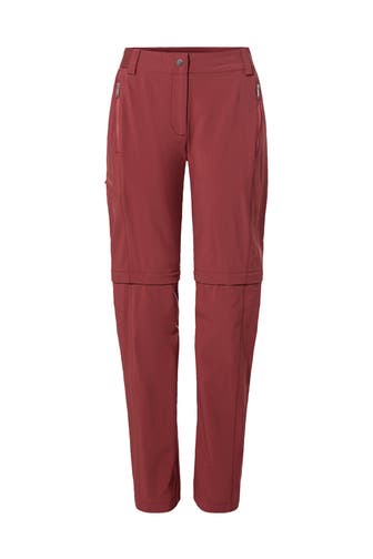 VAUDE Outdoorhose Women's Farley Stretch ZO T-Zip Pants II redeva Straight