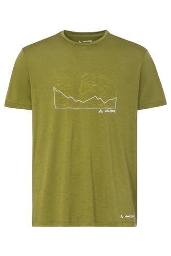 VAUDE T-Shirt Men's Tekoa Wool T-Shirt dark leaf