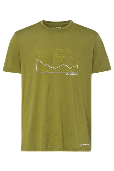 VAUDE T-Shirt T-Shirt Men's Tekoa Wool T-Shirt dark leaf