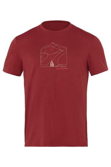 VAUDE T-Shirt SE Men's Ossola Print T-Shirt carmine