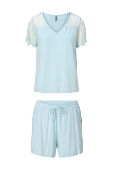 LINGADORE Pyjama Shortama Pastel blue