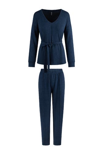 LINGADORE Pyjama Howewear Navy marl