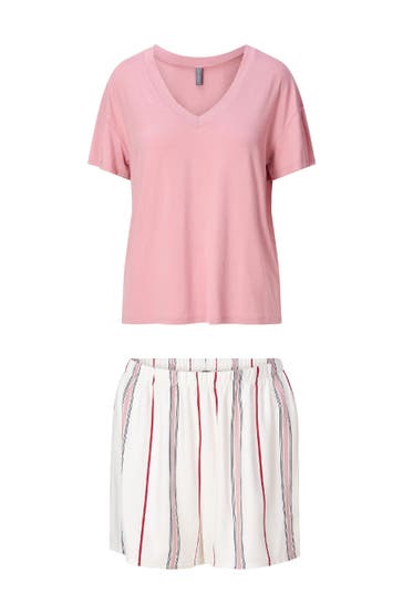 LINGADORE Pyjama Shortama Rosa/druck