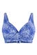 Bikini Bügel Blau weiss Druck