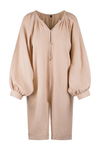 LINGADORE Badeanzug Playsuit Sand