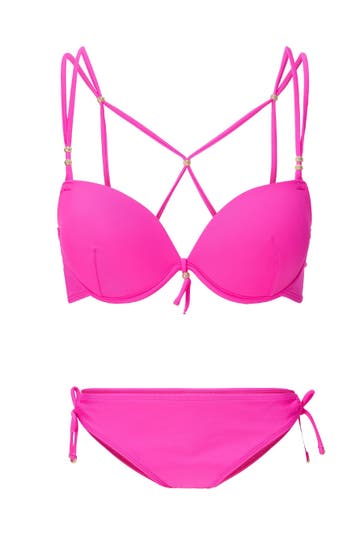 LINGADORE Bikini Halterneck Hot pink