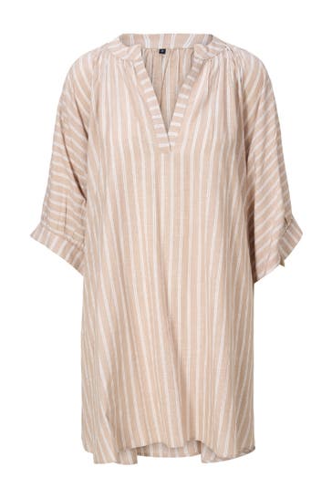 LINGADORE Tunika Dark beige stripe