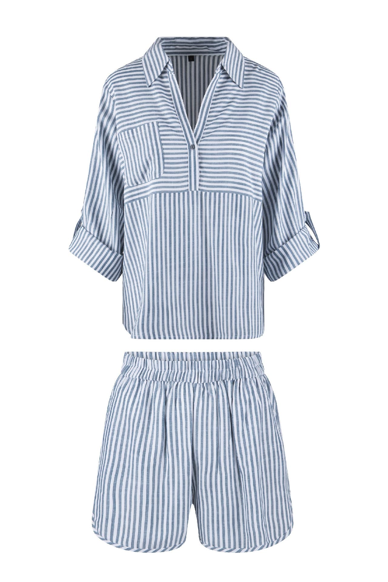 LINGADORE Homewear Pyjama Legion blue stripe, Bild 1