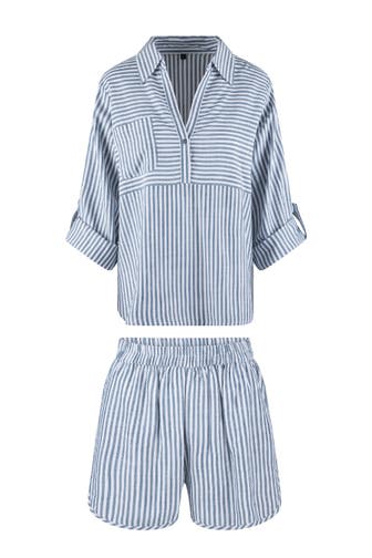 LINGADORE Homewear Pyjama Legion blue stripe