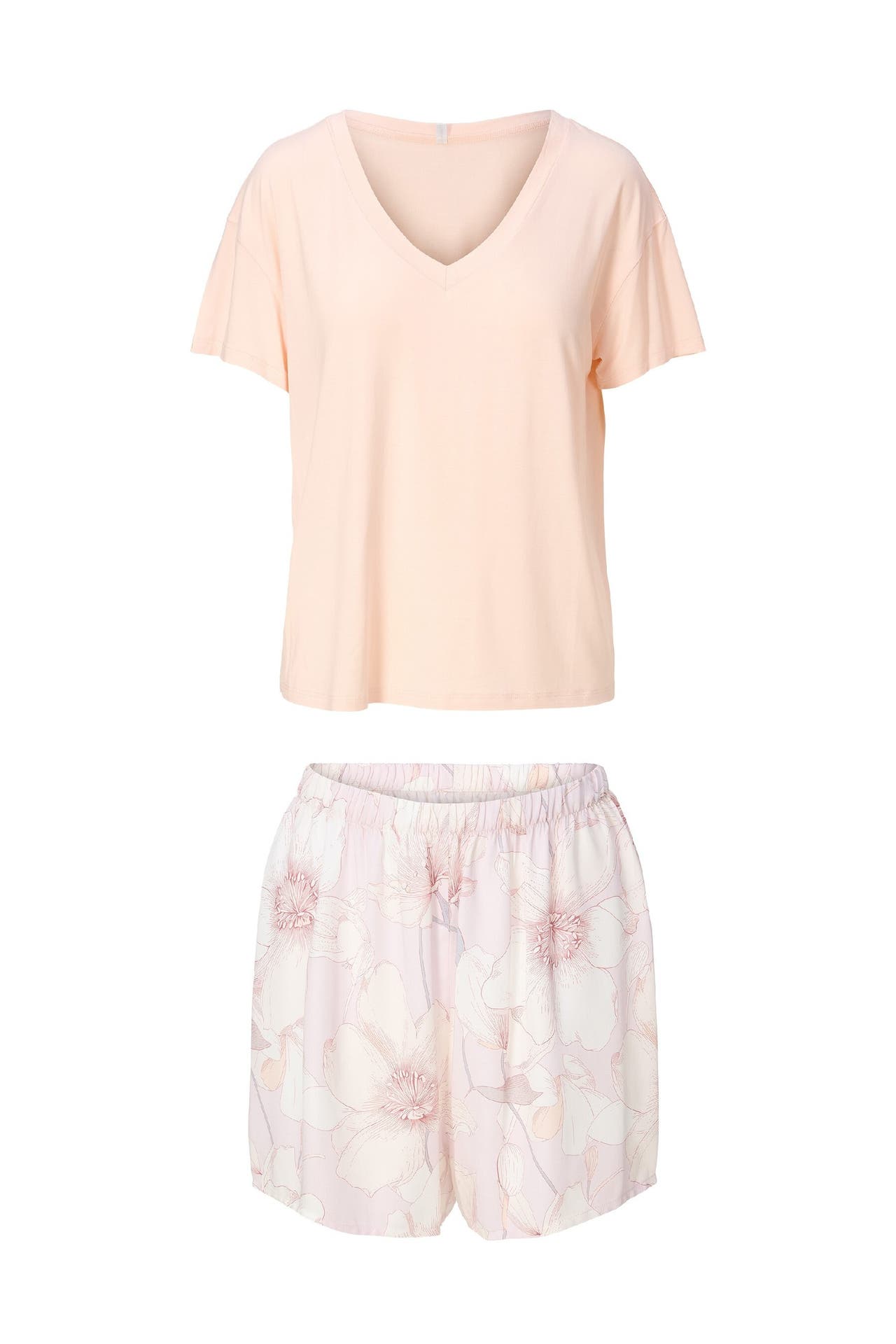 LINGADORE Pyjama Shortama Abricot/Drück, Bild 1