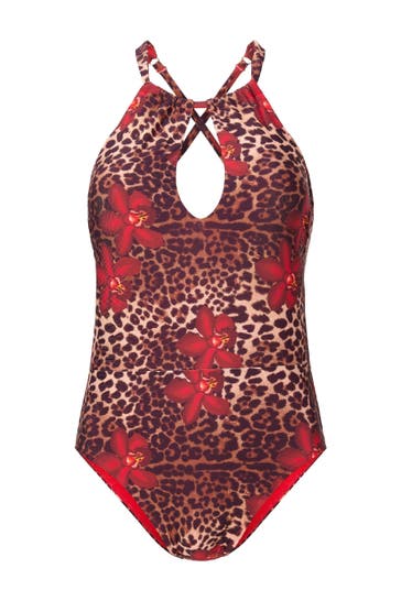 LINGADORE Badeanzug Leopard flower